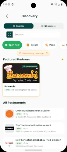 Halal Kiwi discovery screen