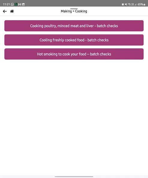 Food preparation checks